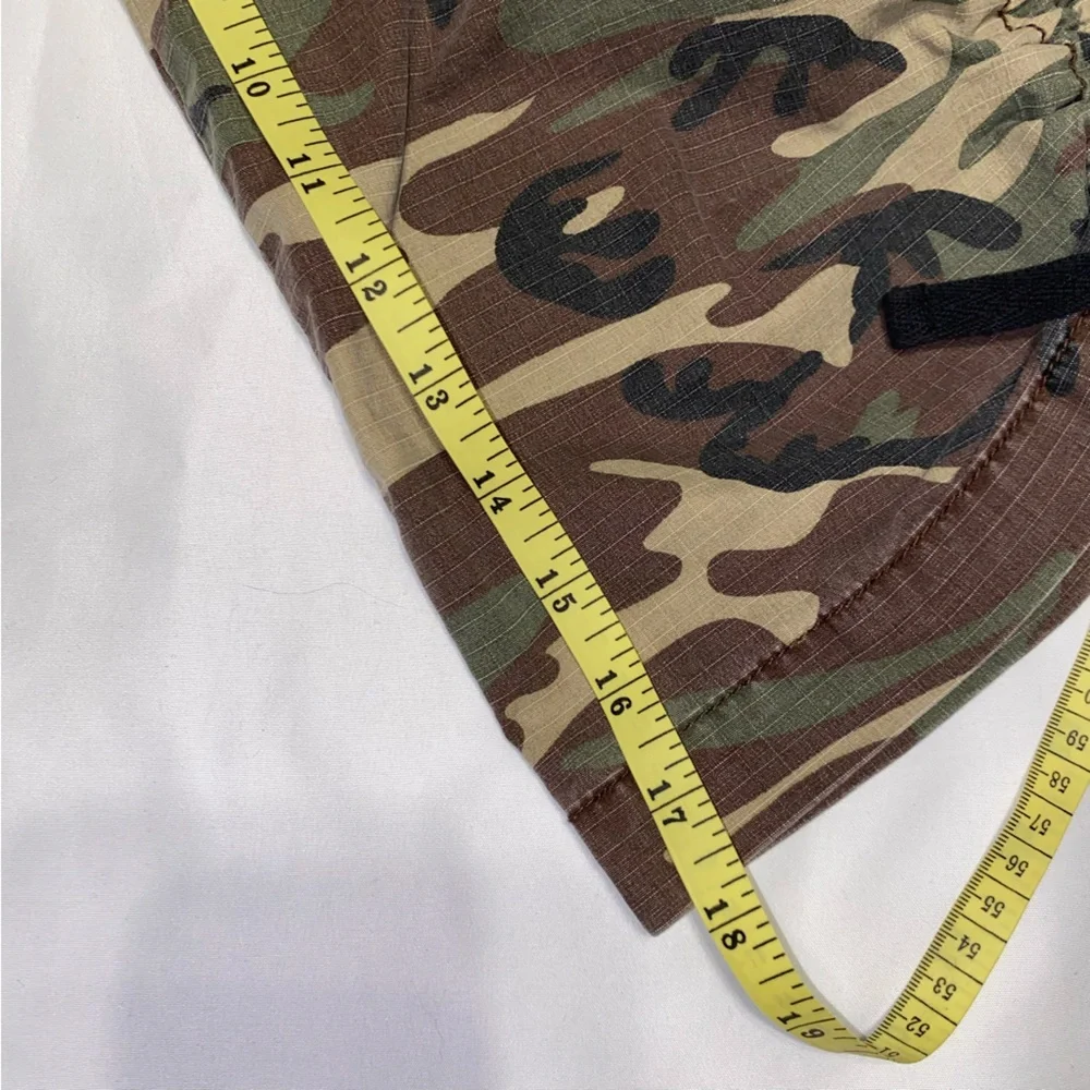 GLO jeans Women's Camo Cargo Capris - Green/Brown/Black - Picture 14 of 14